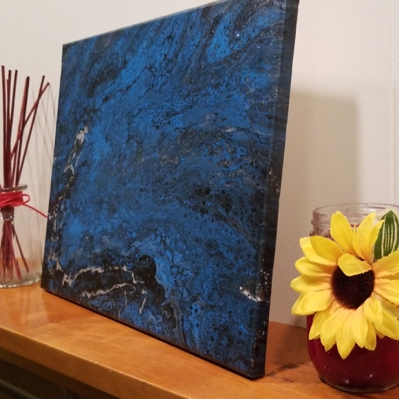 12"x16" Handmade Paint Pour - Picture 5 of 7